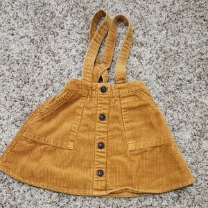 Art Class Mustard Corduroy Dress